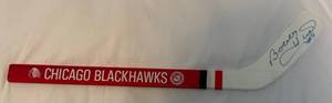 lot 33 image: Bobby Hull Signed Mini Hockey Stick w JSA COA - Chicago Blackhawks Hockey