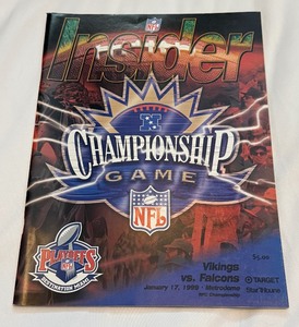 lot 8B image: 1999 NFC Championship Game Official Program Minnesota Vikings vs. Atlanta Falcons Football