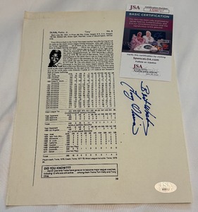 lot 50 image: Tony Oliva Signed w JSA COA Newspaper Article Cops - Minnesota Twins Baseball