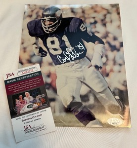 lot 57 image: Carl Eller Signed 8x10 Photo w JSA COA - Minnesota Vikings Football