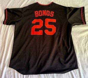 lot 71 image: Barry Bonds San Francisco Giants Jersey Size XL - MLB Majestic Baseball