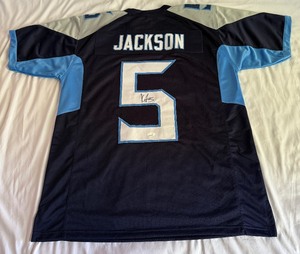 lot 67 image: Kearis Jackson Signed Jersey w JSA COA - Size XL Tennessee Titans Football