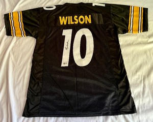 lot 63 image: Russell Wilson Signed Jersey w Beckett COA - Size XL Pittsburgh Steelers Football
