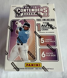 lot 29A image: 2021 Panini Contenders Baseball Hobby Card Box