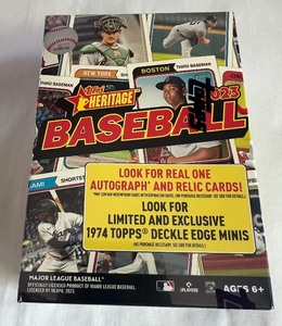 lot 30A image: 2023 Topps Heritage Baseball Hobby Card Box