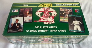 lot 45A image: 1991 Score Baseball Complete Factory Card Set Sealed