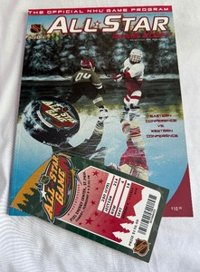 lot 33A image: 2004 NHL All Star Game Official Program and Ticket - Hockey