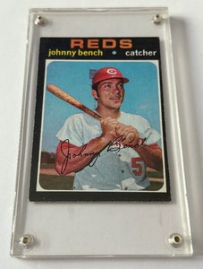 lot 27C image: Johnny Bench 1971 Topps #250 Vintage Baseball Card
