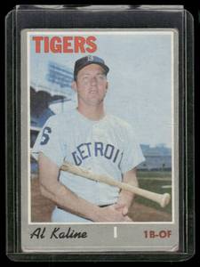 lot 46C image: Al Kaline 1970 Topps #640 Vintage Baseball Card