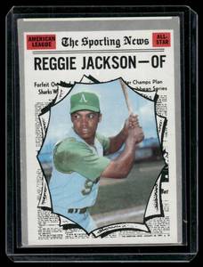 lot 50C image: Reggie Jackson 2nd Year 1970 Topps Sporting News #459 Vintage Baseball Card