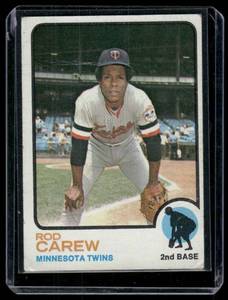 lot 54C image: Rod Carew 1973 Topps #330 Vintage Minnesota Twins Baseball Card