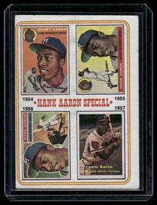 lot 56C image: Hank Aaron Special 1974 Topps #2 Vintage Baseball Card
