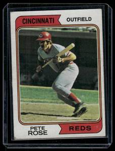 lot 58C image: Pete Rose 1974 Topps #300 Vintage Baseball Card