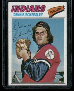 lot 62C image: Dennis Eckersley 2nd Year 1977 Topps #525 Vintage Baseball Card