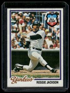 lot 64C image: Reggie Jackson 1978 Topps #200 Vintage Baseball Card