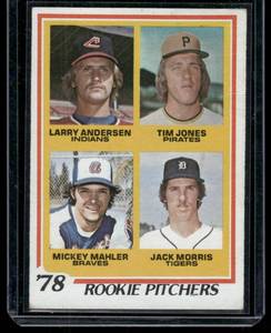 lot 66C image: Jack Morris RC 1978 Topps Rookie Pitchers #703 Vintage Baseball Card