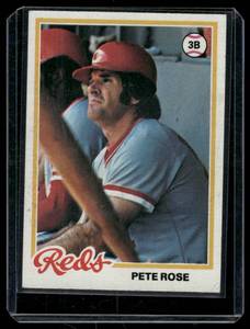 lot 68C image: Pete Rose 1978 Topps #20 Vintage Baseball Card