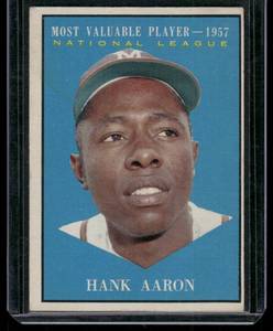 lot 22D image: Hank Aaron All-Star    1961 Topps #484  Baseball Card