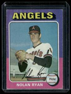 lot 31D image: Nolan Ryan    1975 Topps #500 California Angels Baseball Card