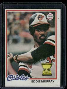 lot 49D image: Eddie Murray RC   1978 Topps #36 Baltimore Orioles Baseball Card