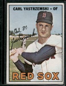 lot 61D image: Carl Yastrzemski    1967 Topps #355 Boston Red Sox Baseball Card