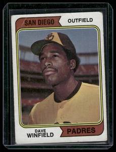 lot 70D image: Dave Winfield RC   1974 Topps #456 San Diego Padres Baseball Card