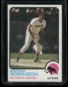 lot 76D image: Brooks Robinson    1973 Topps #90 Baltimore Orioles Baseball Card
