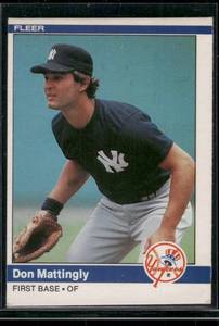 lot 82D image: Don Mattingly RC   1984 Fleer #131 New York Yankees Baseball Card