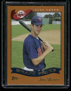 lot 88D image: Joe Mauer RC   2002 Topps #622 Minnesota Twins Baseball Card