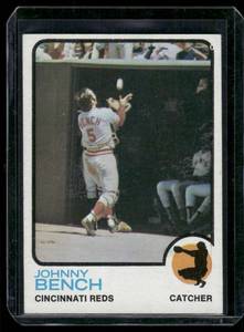 lot 91D image: Johnny Bench    1973 Topps #380 Cincinnati Reds Baseball Card
