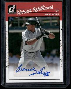 lot 103D image: Bernie Williams Auto    2023 Donruss #195 New York Yankees Baseball Card