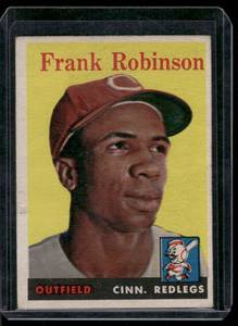 lot 106D image: Frank Robinson    1958 Topps #285 Cincinnati Reds Baseball Card