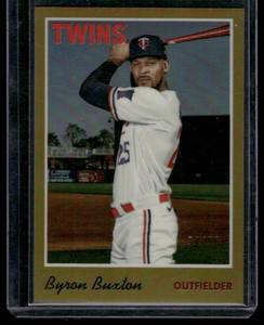 lot 112D image: Byron Buxton Gold  3450  2024 Topps #20 Minnesota Twins Baseball Card