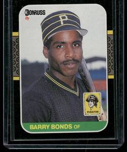 lot 121D image: Barry Bonds RC   1987 Donruss #361 Pittsburgh Pirates Baseball Card