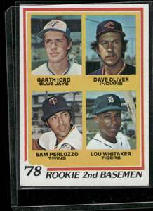 lot 149D image: Lou Whitaker RC RC   1978 Topps #704  Baseball Card