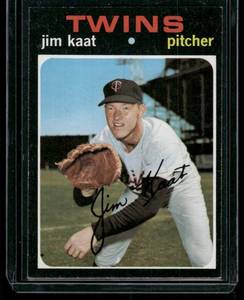 lot 167D image: Jim Kaat    1971 Topps #245 Minnesota Twins Baseball Card
