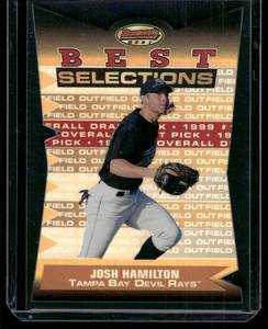 lot 179D image: Josh Hamilton    2000 Bowmans Best Die Cut #BBP8 Tampa Bay Devil Rays Baseball Card
