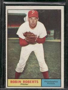 lot 187D image: Robin Roberts    1961 Topps #20 Philadelphia Phillies Baseball Card