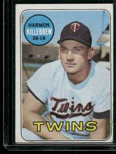 lot 195D image: Harmon Killebrew    1969 Topps #375 Minnesota Twins Baseball Card