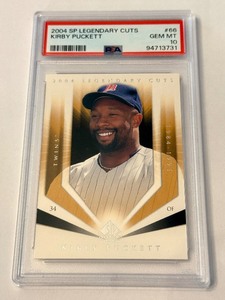 lot 20D image: Kirby Puckett PSA 10 Gem Mint 2004 SP Legendary Cuts #66 Minnesota Twins Baseball Card