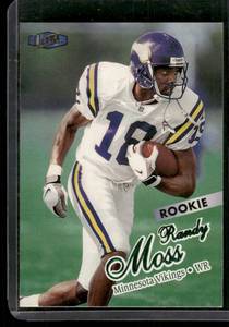 lot 54D image: Randy Moss RC   1998 Ultra #406 Minnesota Vikings Football Card