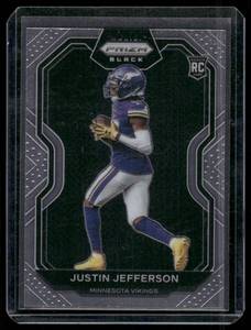 lot 63D image: Justin Jefferson RC   2020 Panini Chronicles Prizm Black #PB-9 Minnesota Vikings Football Card