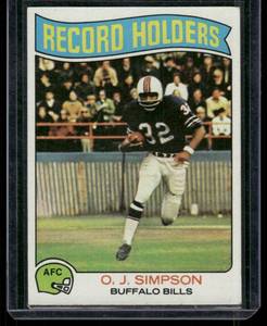 lot 69D image: O.J. Simpson    1975 Topps #355 Buffalo Bills Football Card