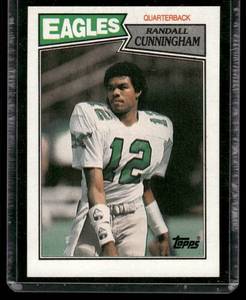 lot 74D image: Randall Cunningham RC   1987 Topps #296 Philadelphia Eagles Football Card