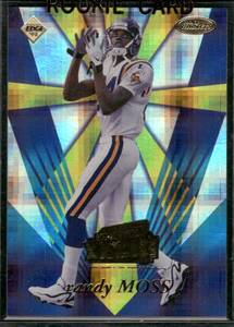 lot 78D image: Randy Moss RC   1998 Collectors Edge Masters Rookie #RM5 Minnesota Vikings Football Card