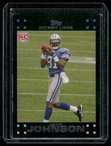 lot 99D image: Calvin Johnson RC   2007 Topps #320 Detroit Lions Football Card