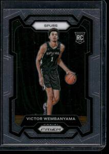 lot 33B image: Victor Wembanyama RC   2023 Panini Prizm #136 San Antonio Spurs Basketball Card
