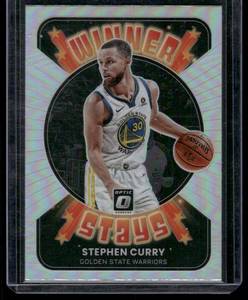 lot 36B image: Stephen Curry    2022 Donruss Winner Stays Prizm #4 Golden State Warriors Basketball Card