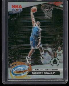lot 42B image: Anthony Edwards    2024 Hoops Attack the Rack Insert #7 Minnesota Timberwolves Basketball Card