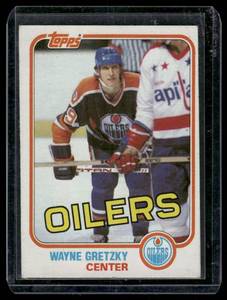 lot 60B image: Wayne Gretzky    1981 Topps #16 Edmonton Oilers Hockey Card